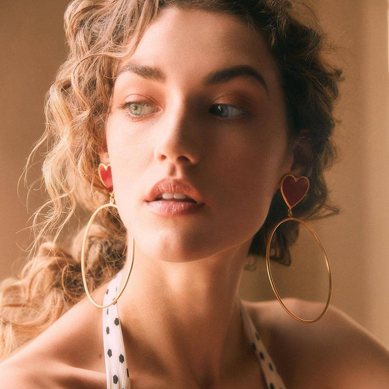 Round Patterned Earrings