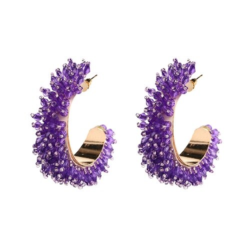 Round Patterned Earrings