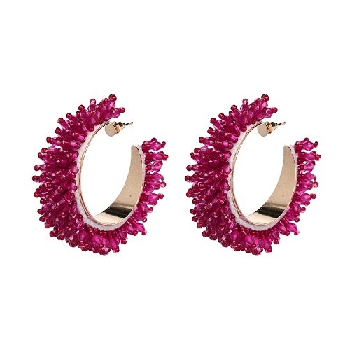 Round Patterned Earrings