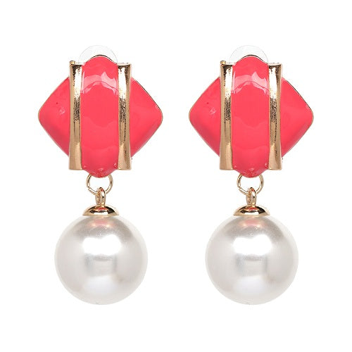 Round Patterned Earrings