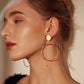 Round Patterned Earrings