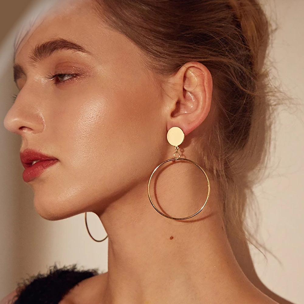 Round Patterned Earrings