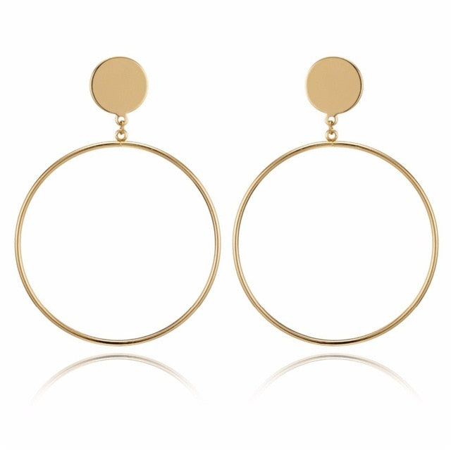 Round Patterned Earrings