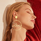 Round Patterned Earrings