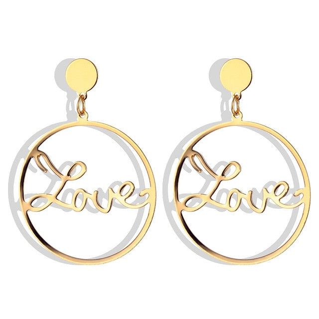 Round Patterned Earrings