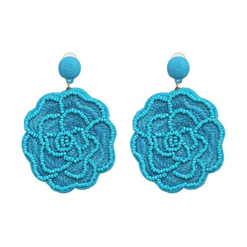 Round Patterned Earrings