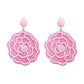 Round Patterned Earrings