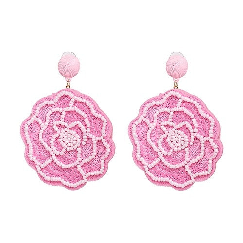 Round Patterned Earrings