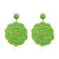 Round Patterned Earrings