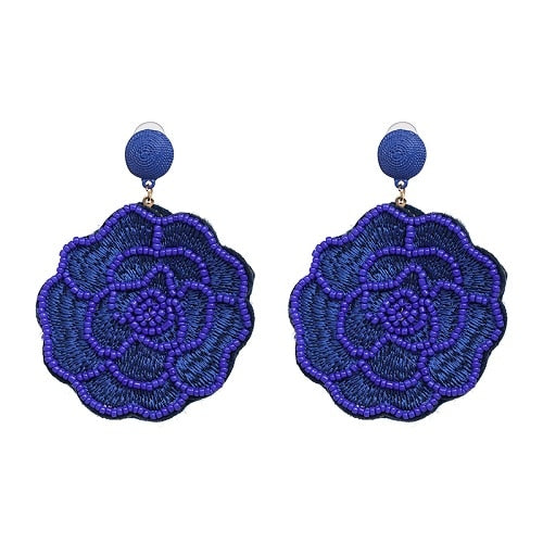Round Patterned Earrings