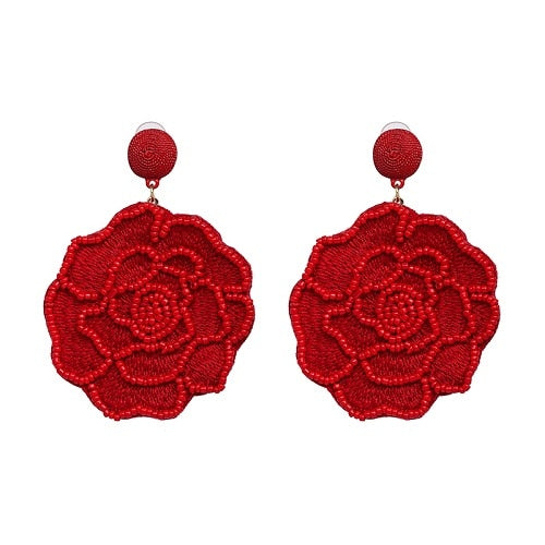 Round Patterned Earrings