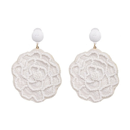 Round Patterned Earrings