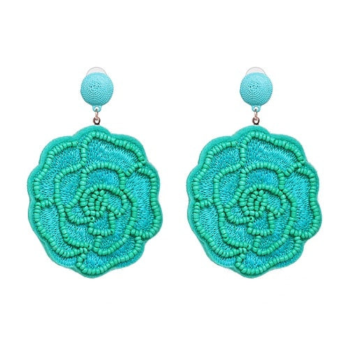 Round Patterned Earrings