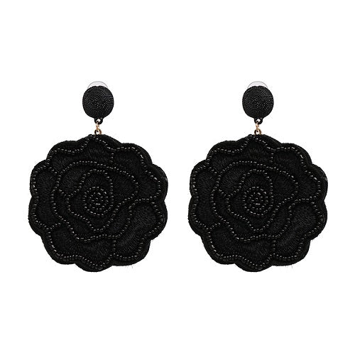 Round Patterned Earrings