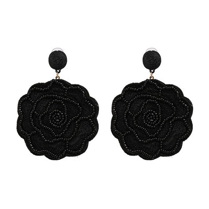 Round Patterned Earrings
