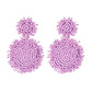 Round Patterned Earrings