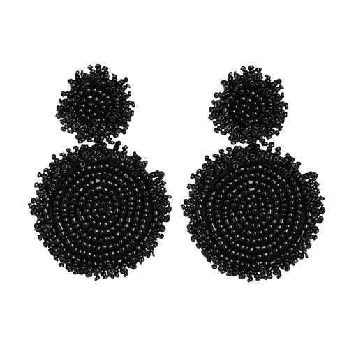 Round Patterned Earrings