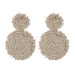 Round Patterned Earrings