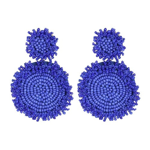 Round Patterned Earrings