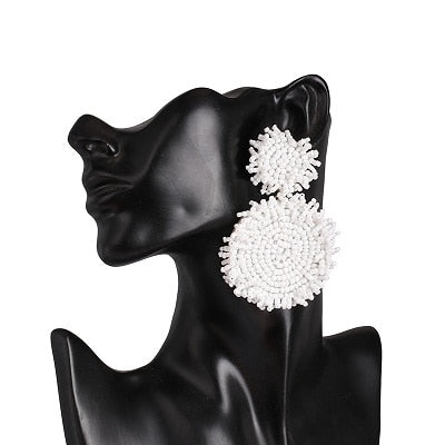 Round Patterned Earrings