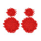 Round Patterned Earrings