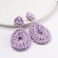 Round Patterned Earrings