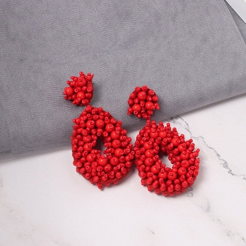 Round Patterned Earrings