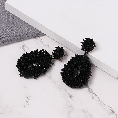 Round Patterned Earrings