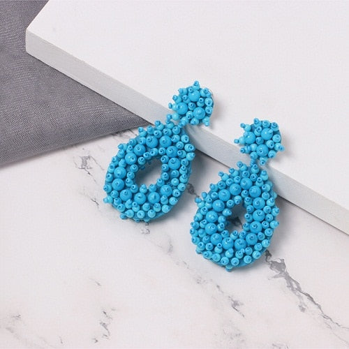 Round Patterned Earrings