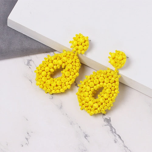 Round Patterned Earrings