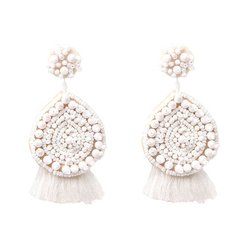 Round Patterned Earrings