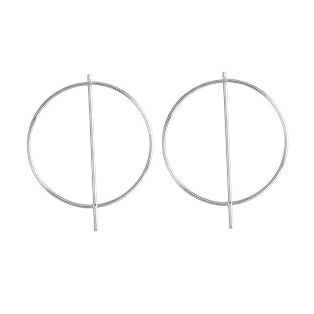 Round Patterned Earrings