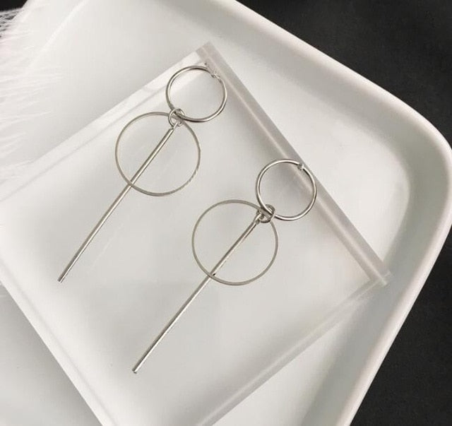 Round Patterned Earrings